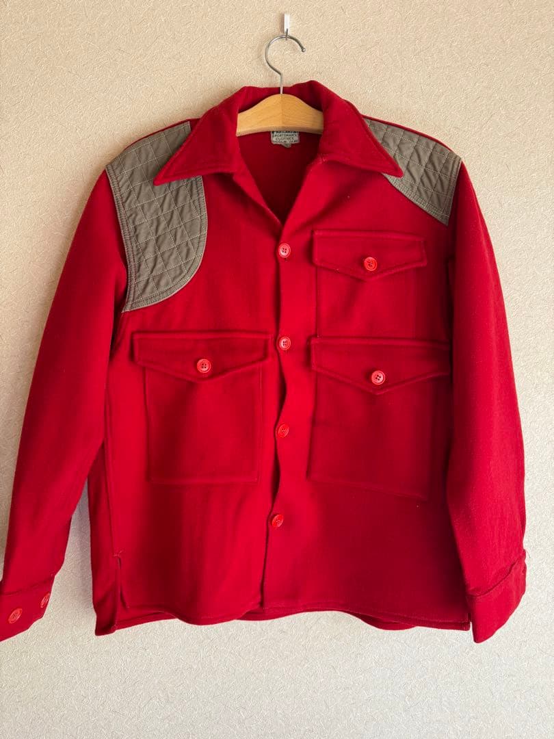 1950年代　ハンティングジャケット　Masland ウールジャケット 赤