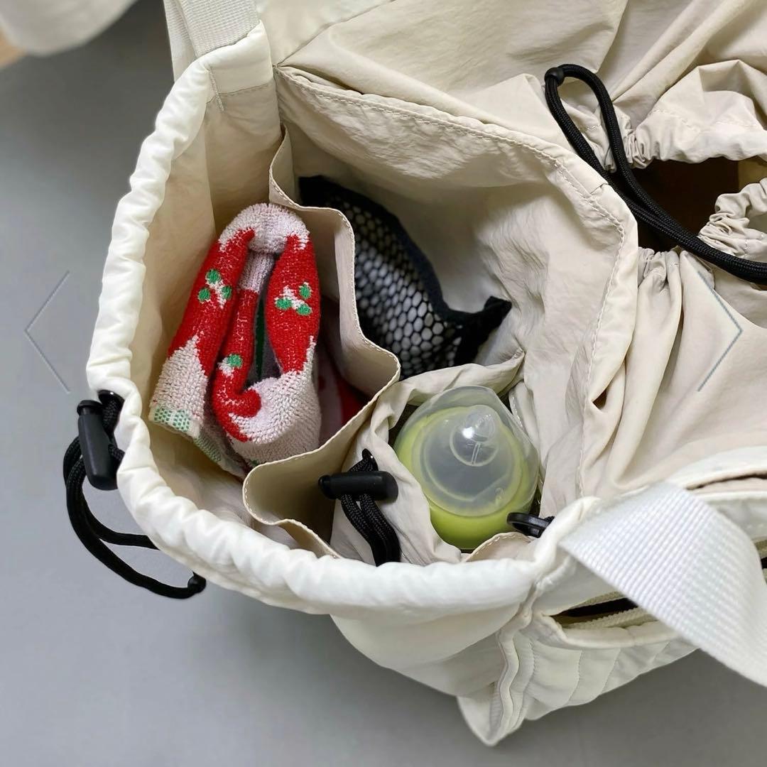 SOLPRESA キルティング トート マザーズバッグ Mサイズ　ブラック