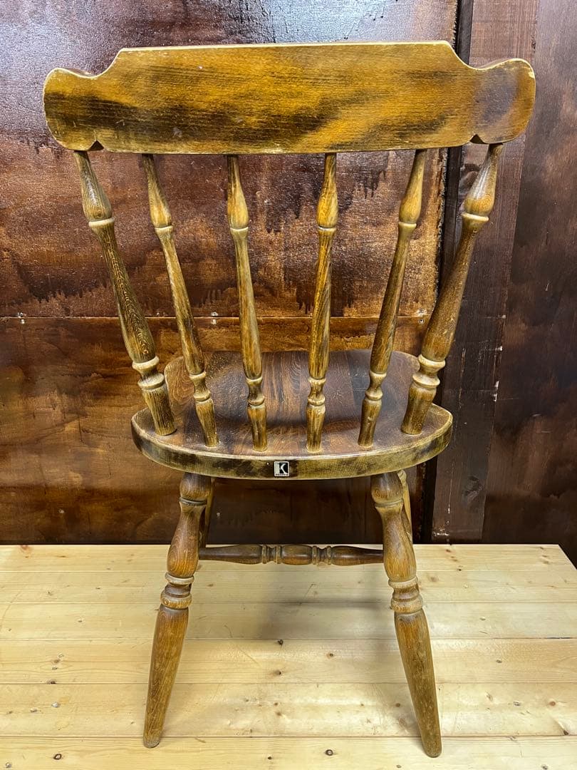 飛騨産業 キツツキ ウィンザーチェア 木製スピンドルバックチェア