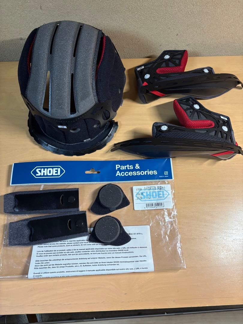 SHOEI x-fourteen 専用 内装 パッド size L