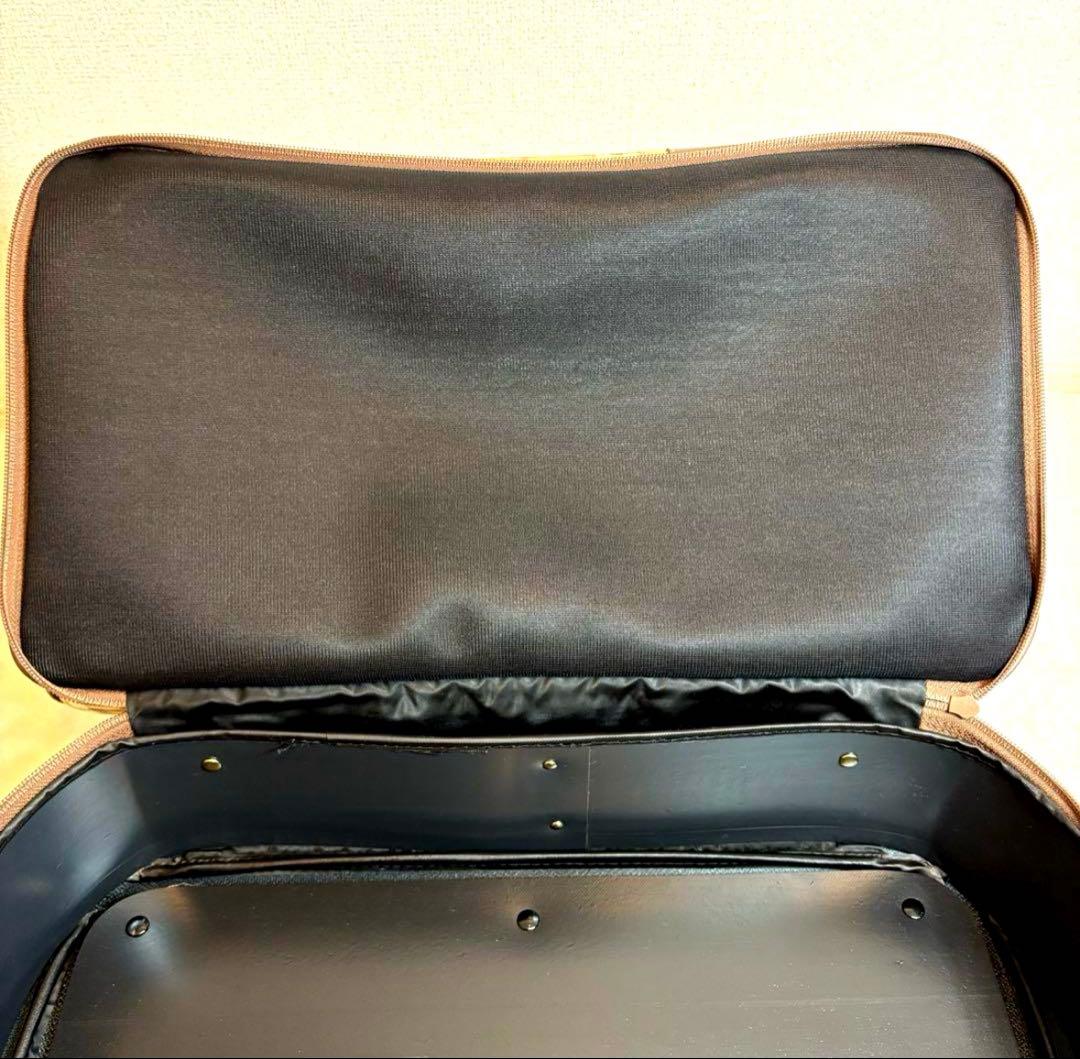 極美品 BURBERRY ボストンバッグ　ノバチェック　2段型PVC レザー鍵付