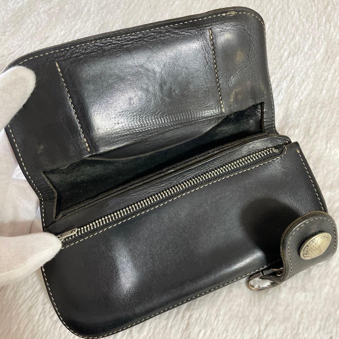 REDMOON レッドムーン 長財布 本革 レザー コンチョ インディアン 黒