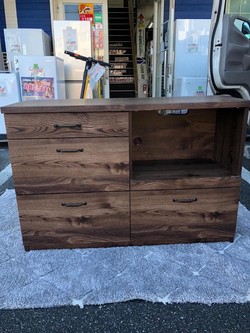 【福岡市限定】食器棚 レンジボード レンジ台