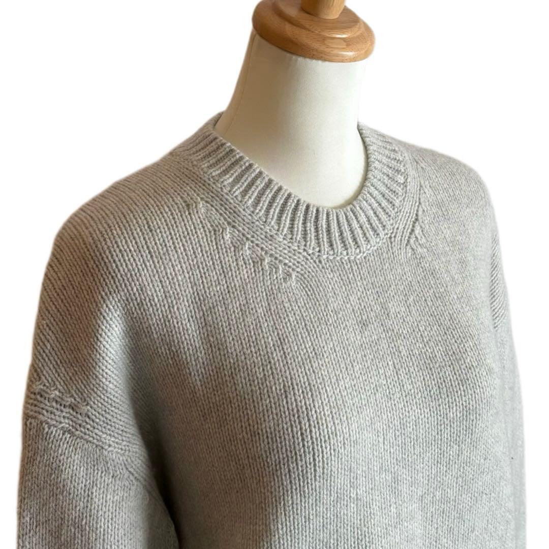 【GALERIE VIE】 ファインウール クルーネックプルオーバー