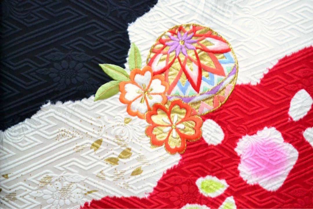 1点限り在庫処分特価　七五三 着物 7歳 女の子 正絹 着物単品　本絞り 手染め