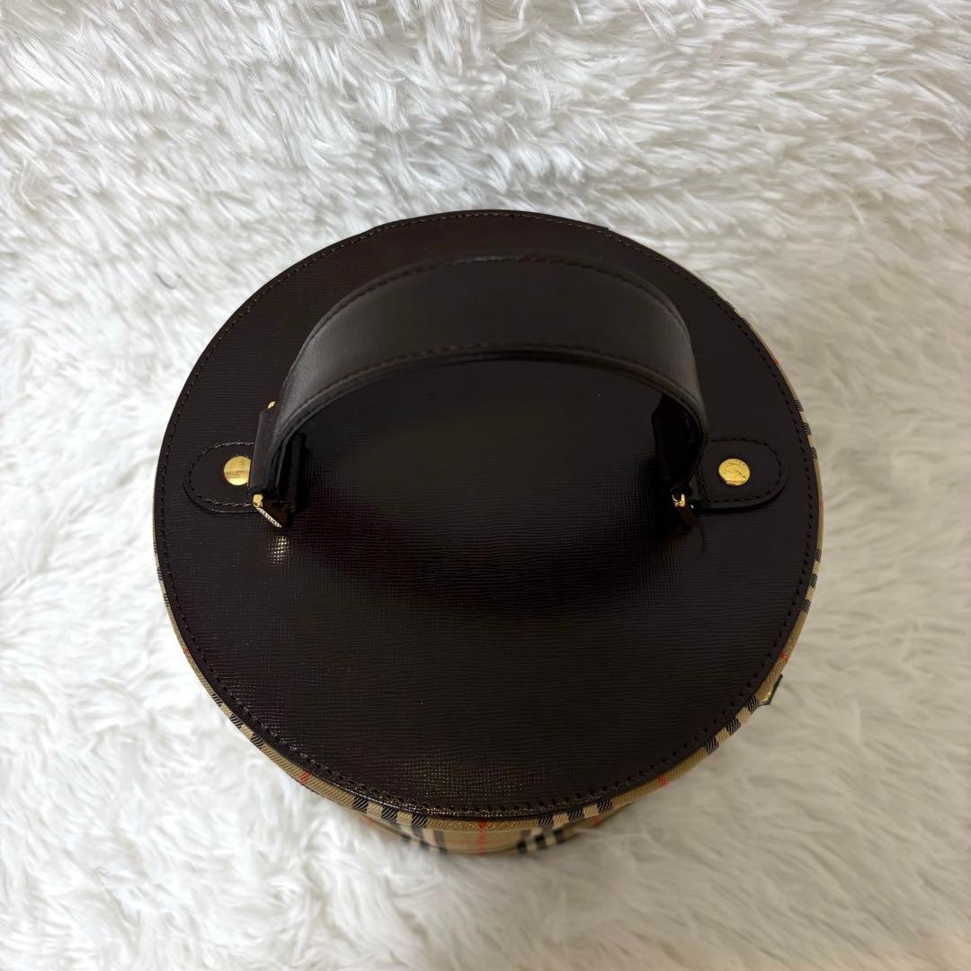 【レア】 バーバリーズ バニティバッグ ノバチェック ゴールド金具 PVC