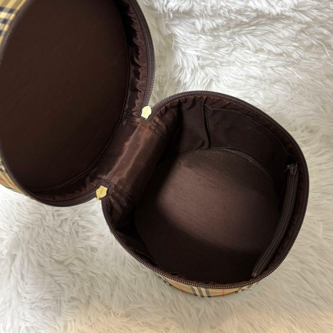 【レア】 バーバリーズ バニティバッグ ノバチェック ゴールド金具 PVC