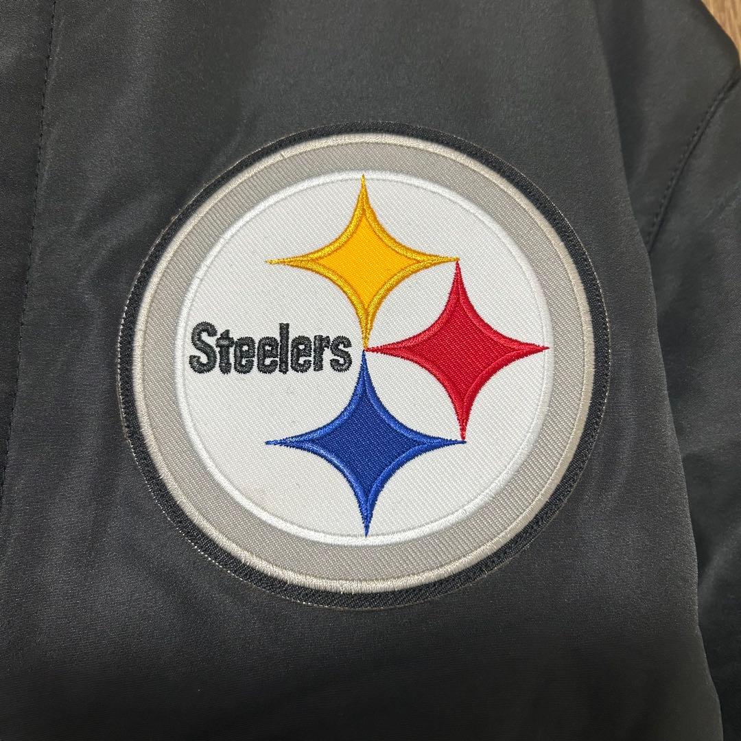 未使用新品 NFL ピッツバーグスティーラーズ リバーシブルスタジャン Sサイズ