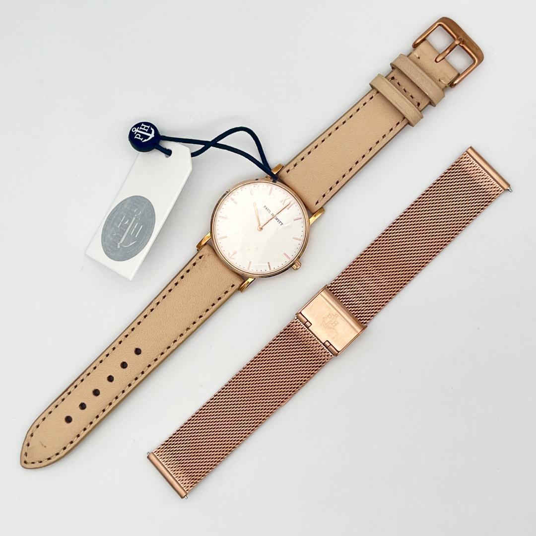新品★ポールヒューイット メッシュベルトセット ローズゴールド ヘーゼルナッツ