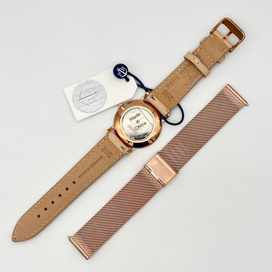 新品★ポールヒューイット メッシュベルトセット ローズゴールド ヘーゼルナッツ