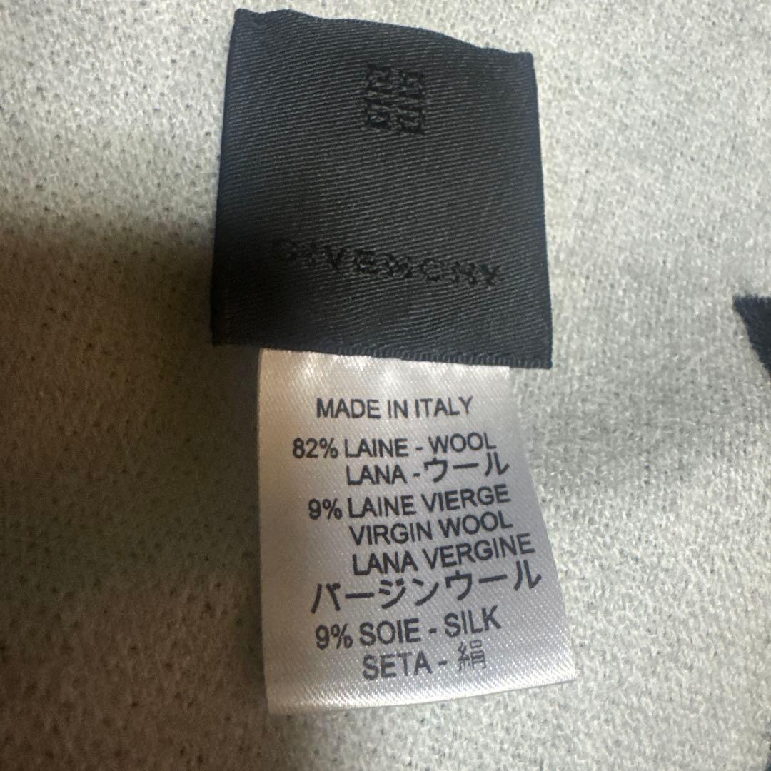 GIVENCHY ロゴマフラーGV3518J4546 1 BLACK/WHITE