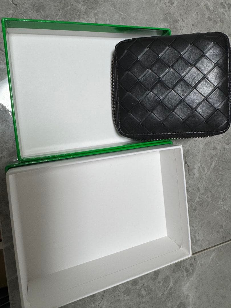 MY　BOTTEGA VENETA ブラックレザーケース