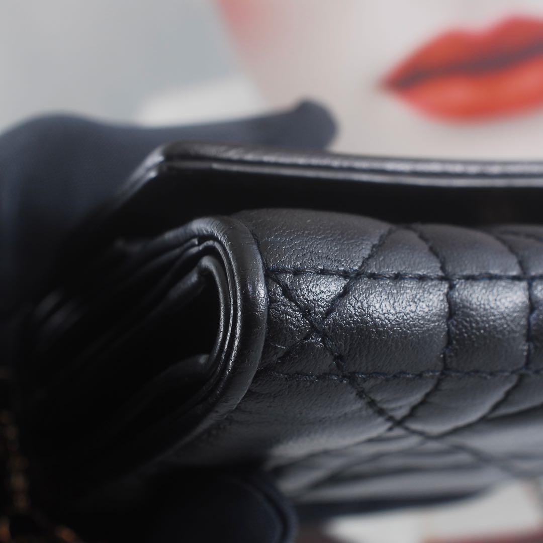 美品＊Lady Dior＊ラムスキン＊ディオール＊ロータスウォレット＊カナージュ