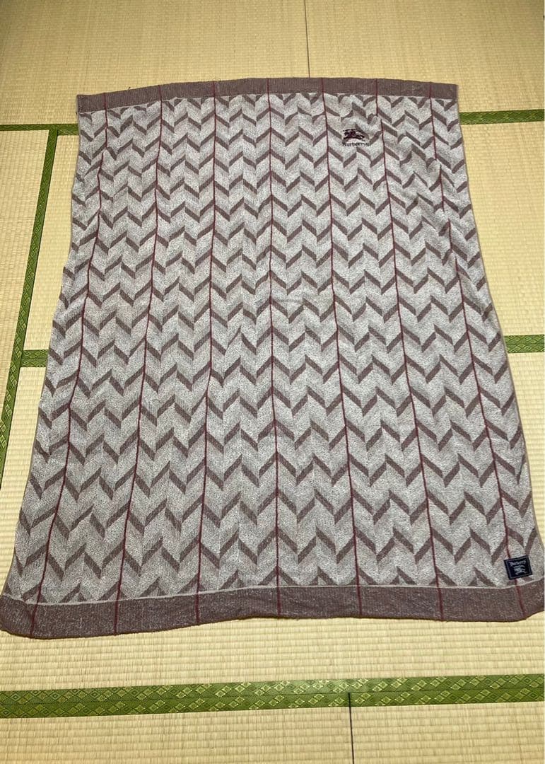 バーバリー オールドバーバリー 旧ロゴ　布団　　寝具　敷き　ブランケット