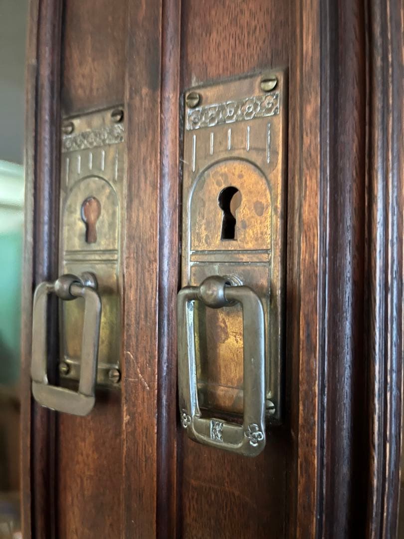 英国製 イギリス アンティーク デスク 棚 ビンテージ インテリア キャビネット