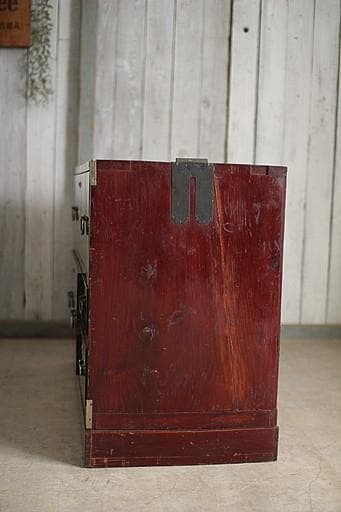 古いチェスト　引き出し4杯　タンス　収納　古家具　古民家　時代家具