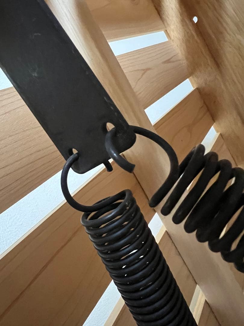 折りたたみ　すのこ　ベッド　中居木工　シングル　ハイタイプ