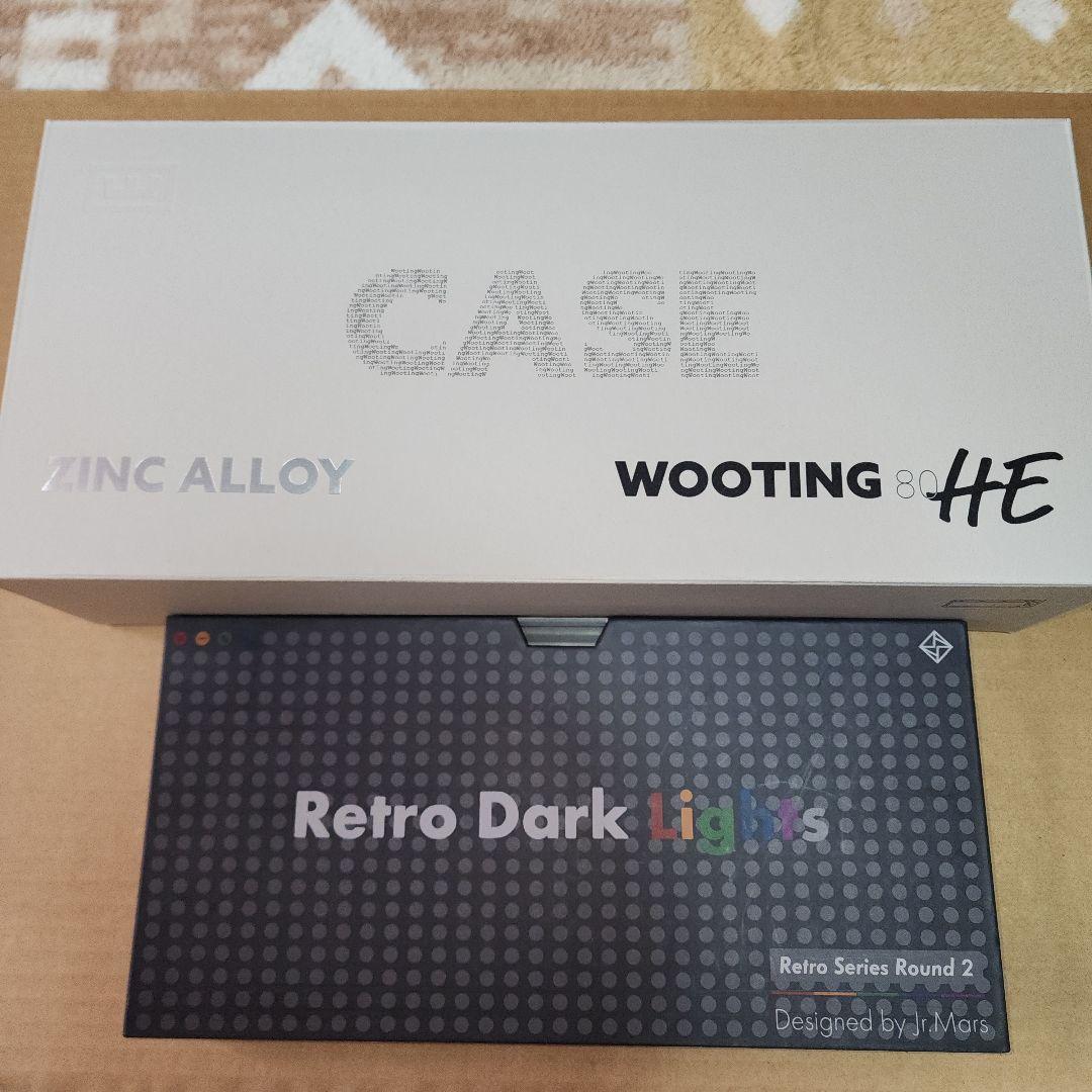 Wooting 80HE Zinc Alloy Raw + キーキャップセット