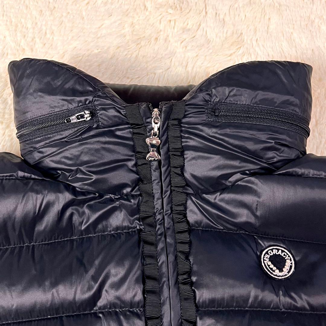 『美品』M'S GRACY エムズグレイシー ライトダウンベスト ブラック　38