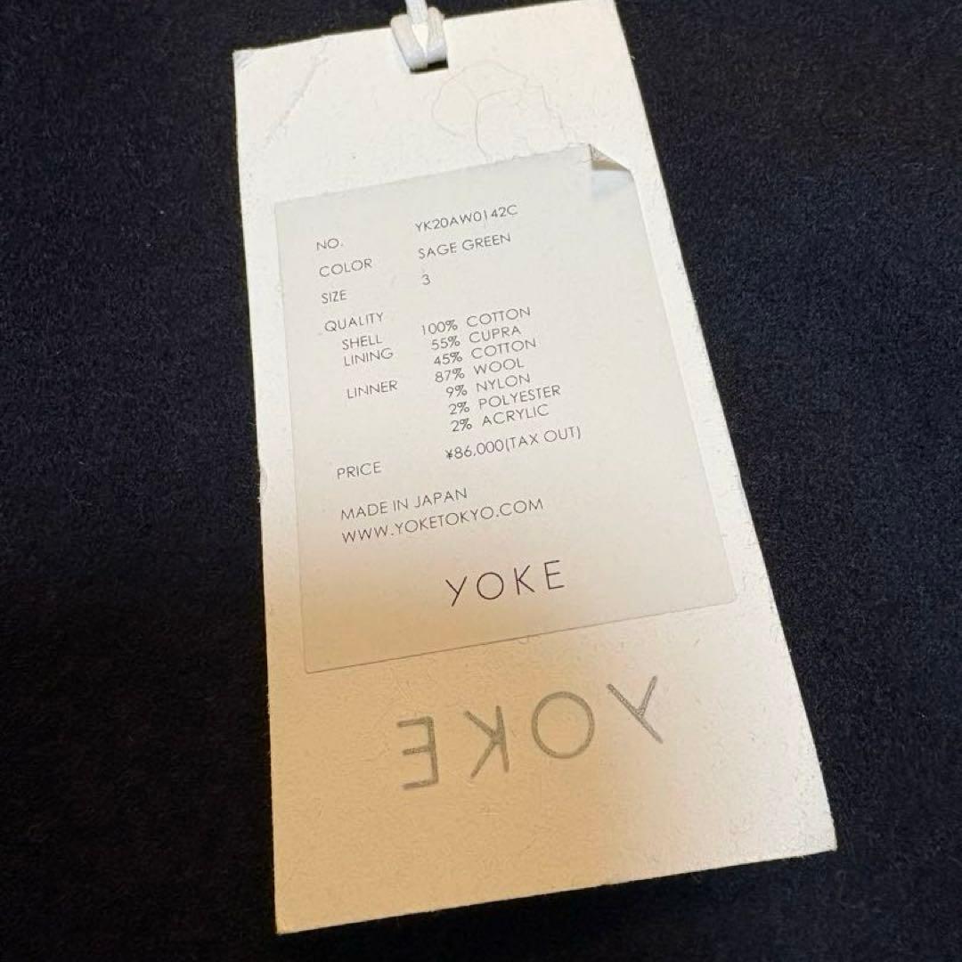 美品 YOKE リバーシブルトレンチコート サイズ3