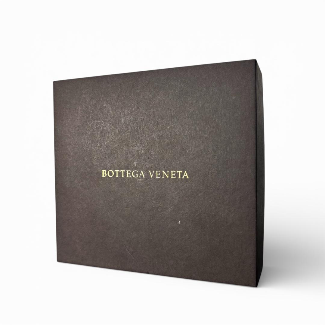 BOTTEGA VENETA イントレチャート 3つ折り財布 ブラック レザー