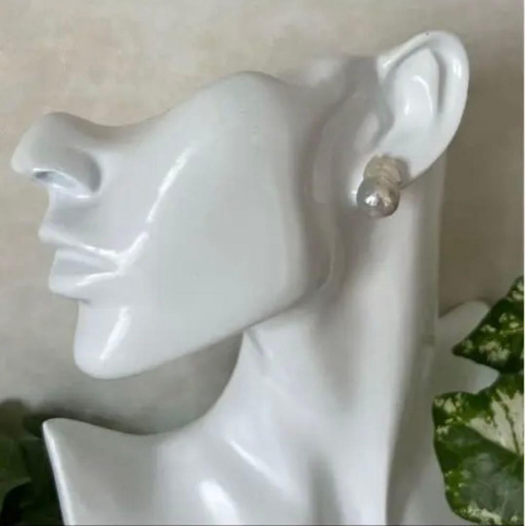 もろ様 リクエスト 4点 まとめ商品　淡水バロックパールピアス　シンプルピアス