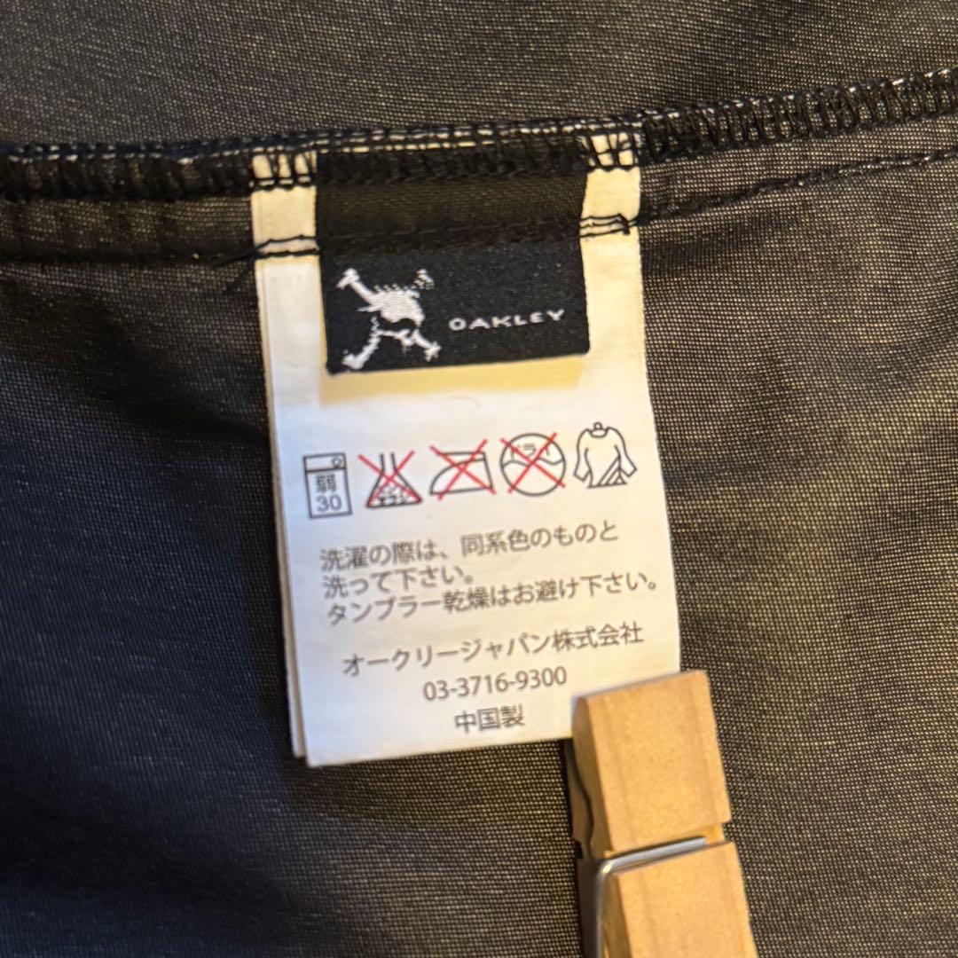 しんさん様　OAKLEY　ゴルフウェア上下　スカル　ロゴ　フルジップ　ブラック
