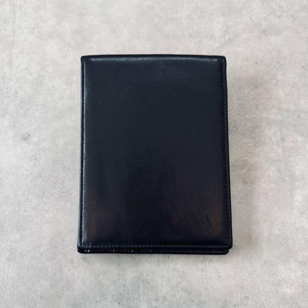 小物 GUCCI Logo plate leather bifold wallet