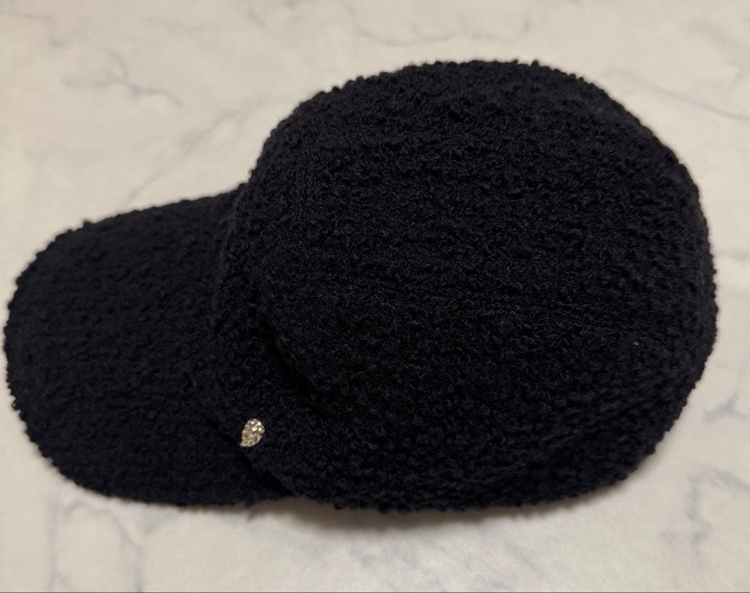 ヘレンカミンスキー キャップ　ブラック　ボア