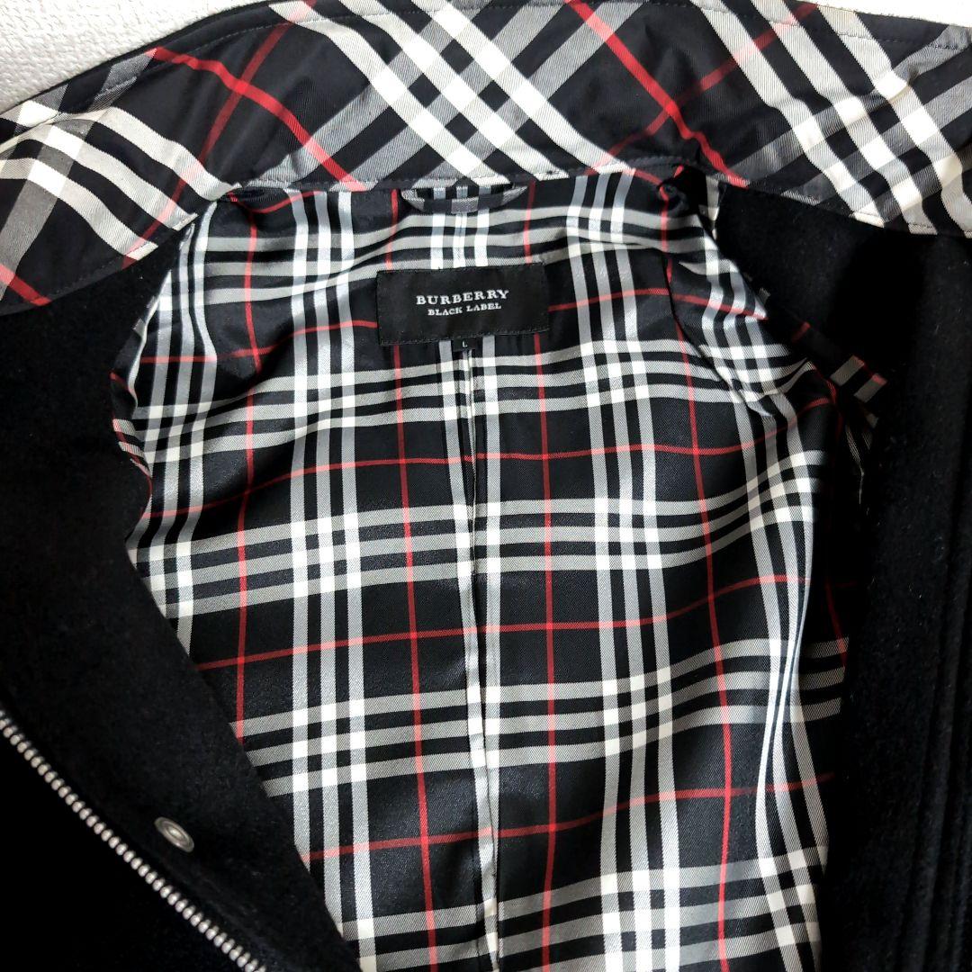 dz29 BURBERRY ウール ジャケット 黒 ノバチェック メンズM相当