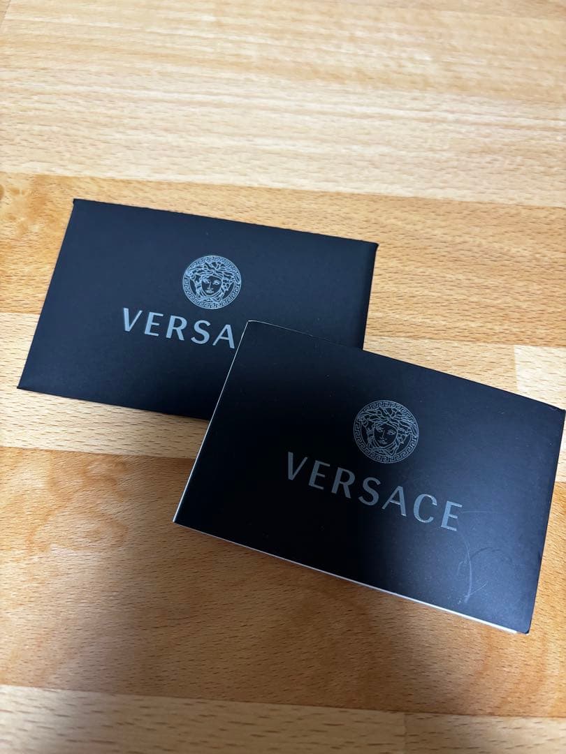 VERSACE 編み込みブレスレット 黒金