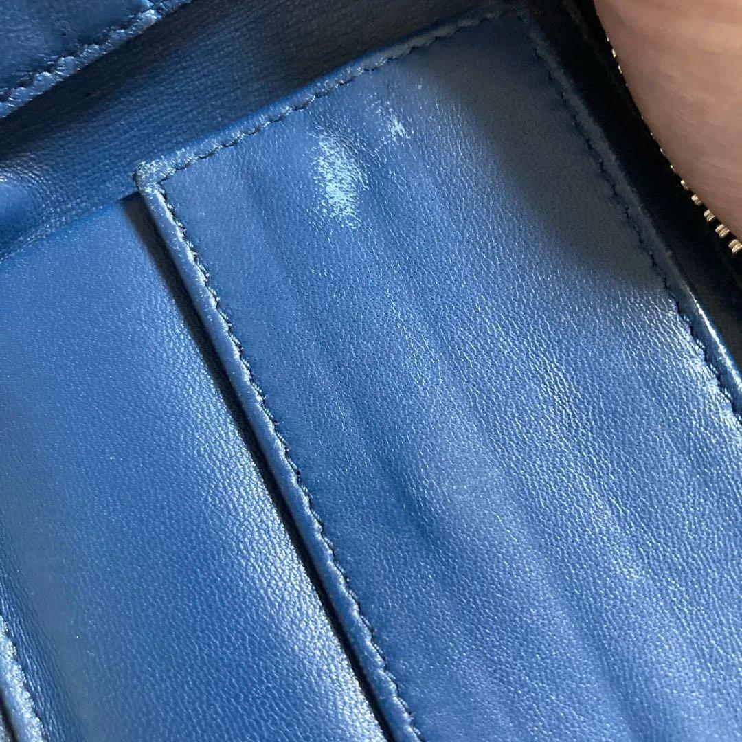 BALENCIAGA ターコイズ Wallet+ coin case