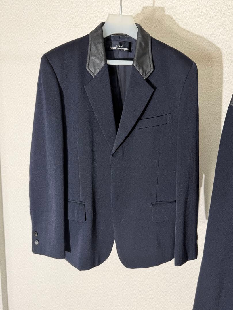 トリコ コムデギャルソン 切り替えジャケット スカート セットアップ