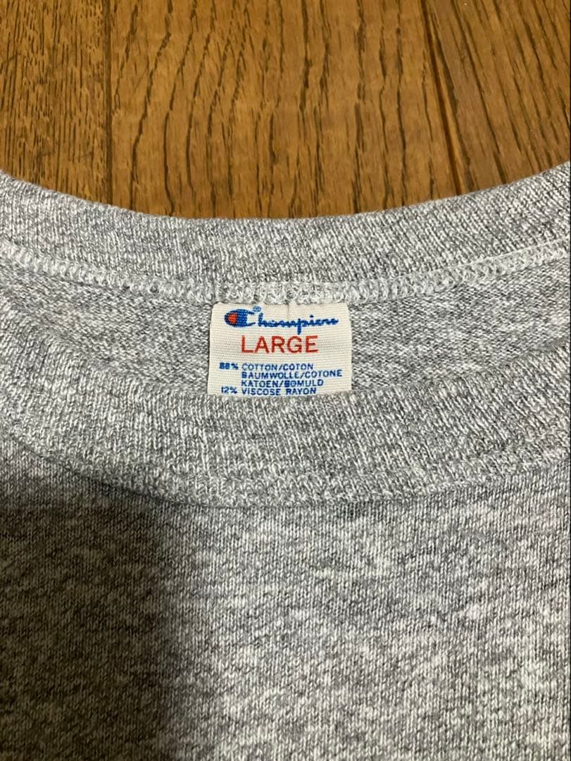 80s Champion Tシャツ 染み込み トリコタグ L ビンテージ