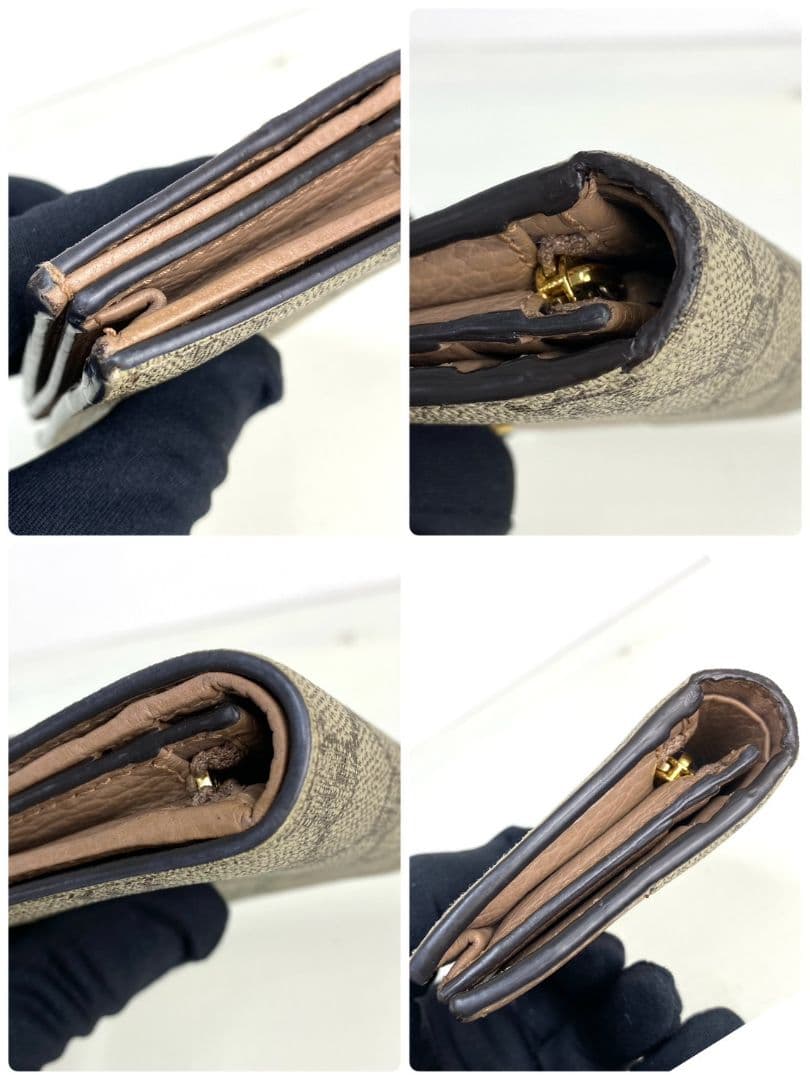 現行美品✨ GUCCI 二つ折り 財布 マーモント GGスプリーム 限定