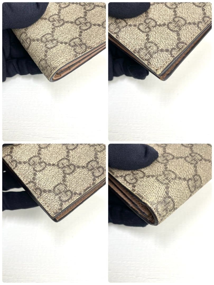 現行美品✨ GUCCI 二つ折り 財布 マーモント GGスプリーム 限定