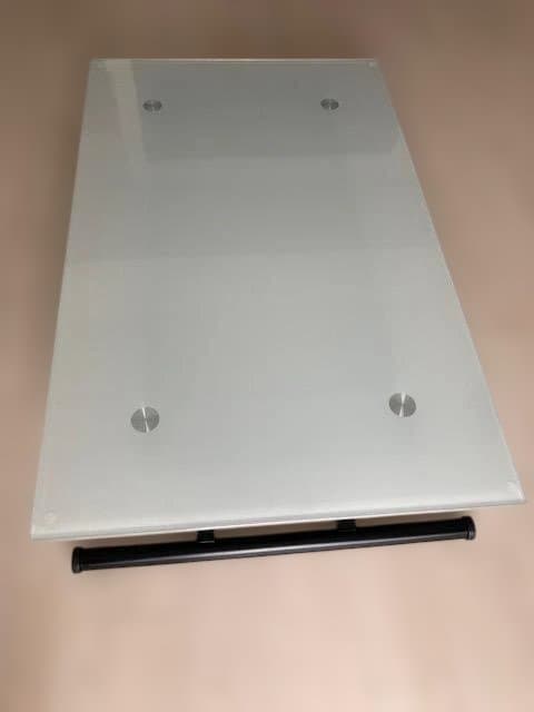 【ニトリ】センターテーブル（昇降式 :ガラス天板ホワイト:120cm）