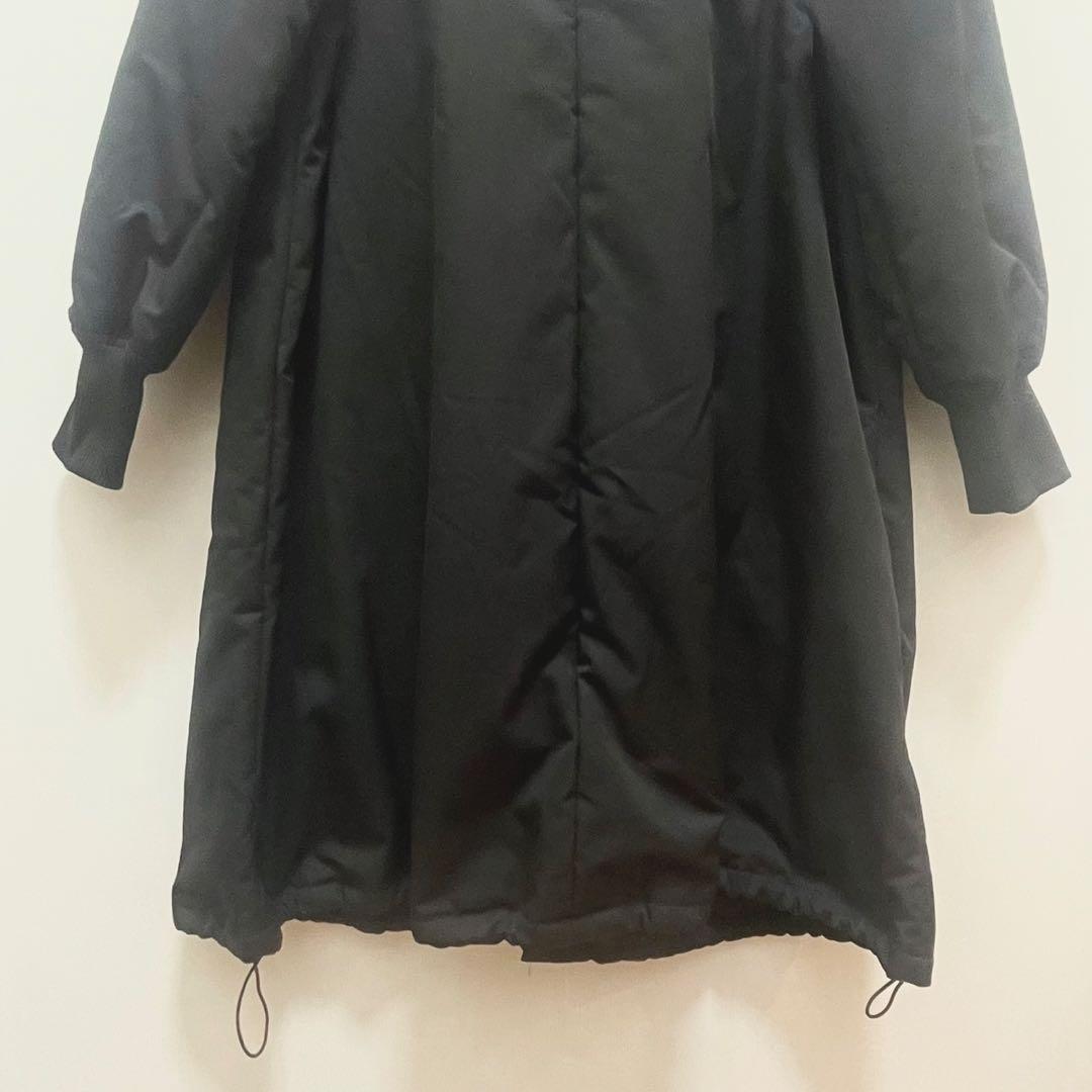 美品 antiqua アンティカ ブラック 中綿 ロングコート 冬