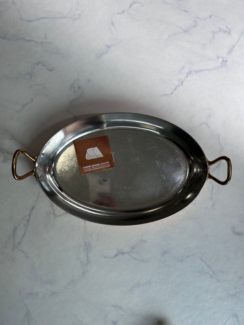 Mauviel ムヴィエール 両手フライパン　オーバル　銅　コッパー