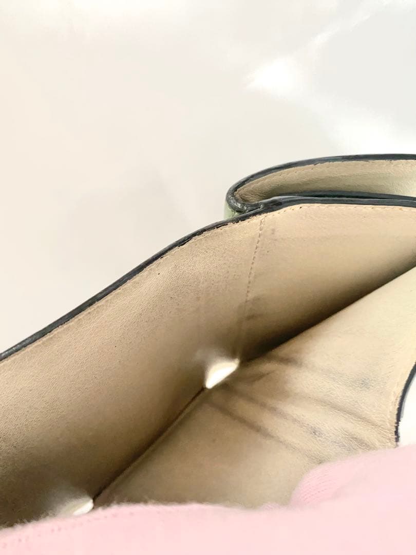 ‪LOEWE ロエベ 三つ折り財布 トライフィールド ローズマリー