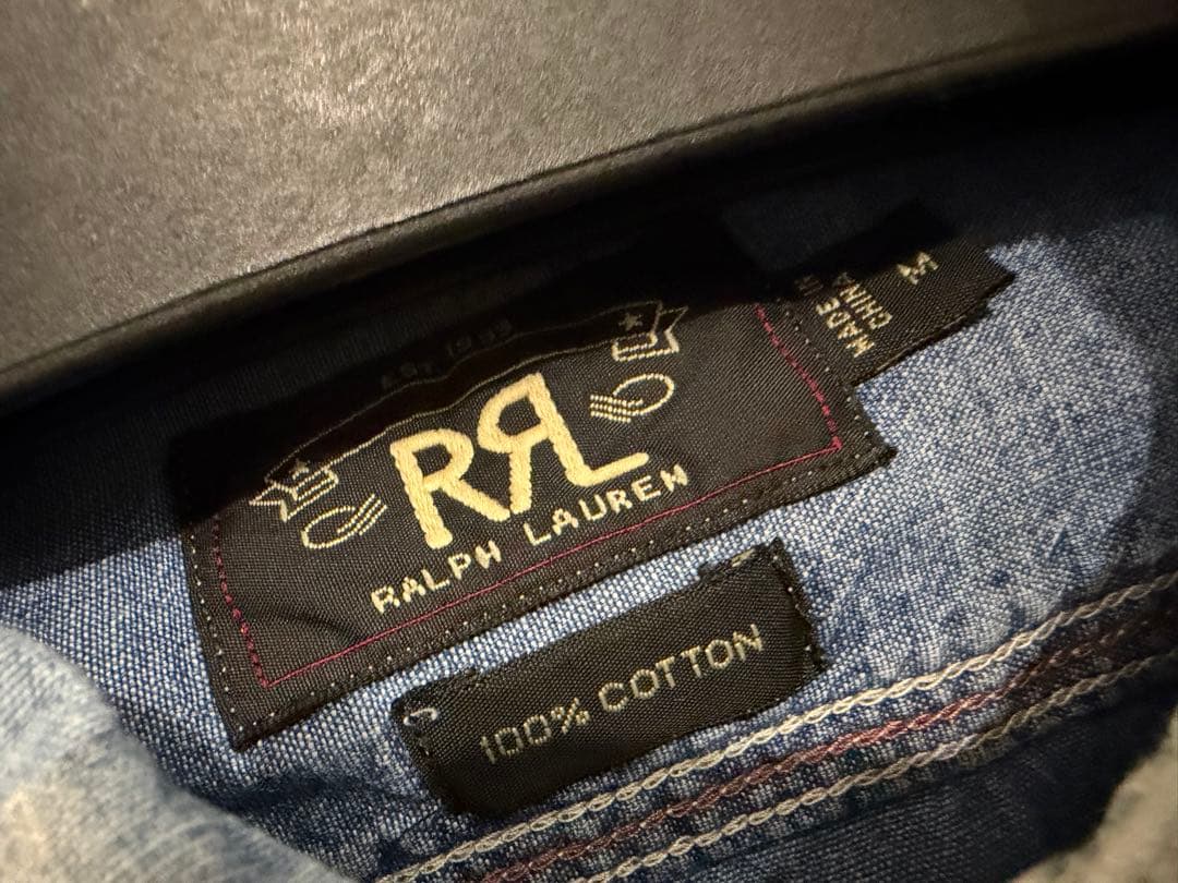 ［vintage］RRL ダブルアール シャツ　size M