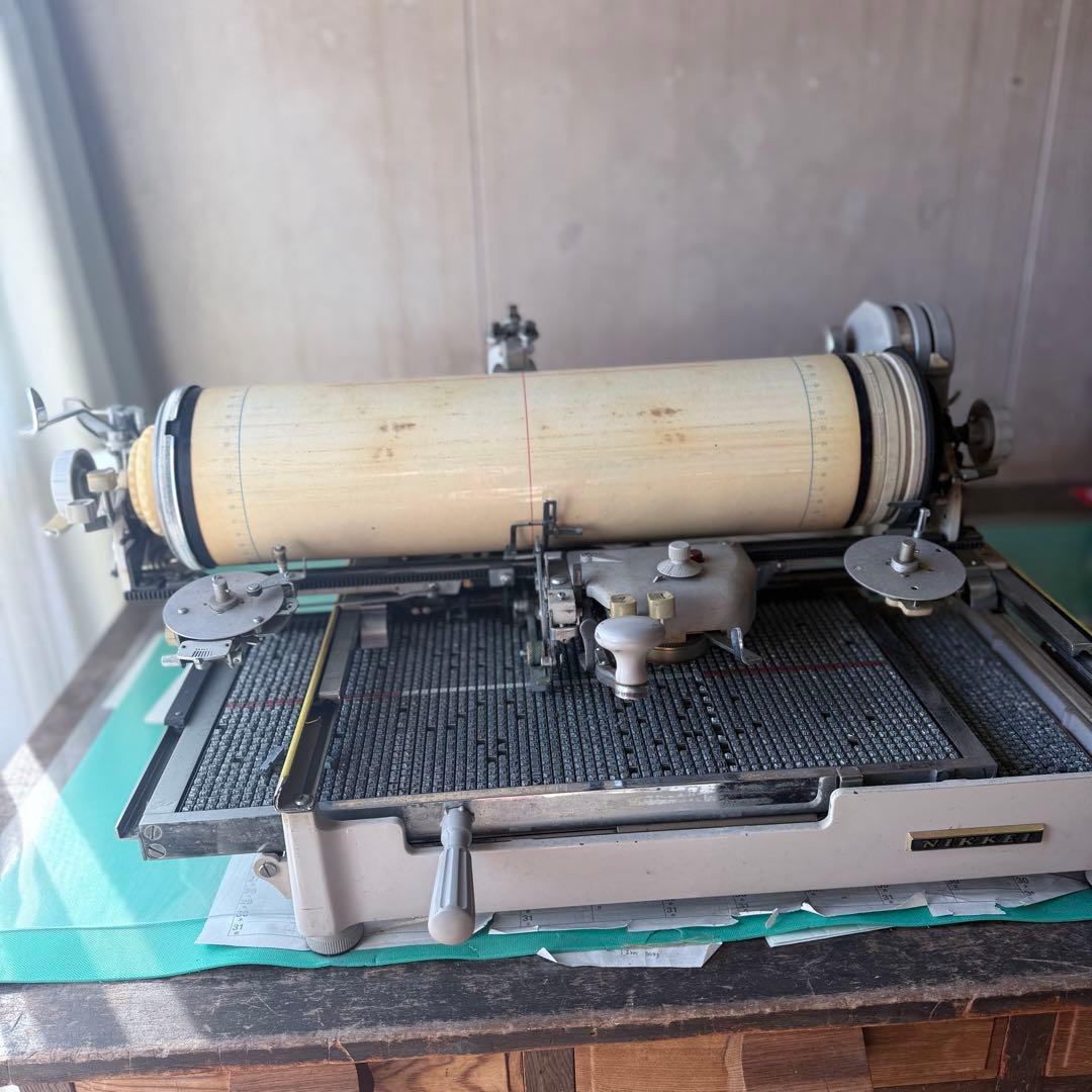 2240様感謝‼️希少‼️可動‼️日経　和文タイプライターとスペア文字『新撰組』三箱