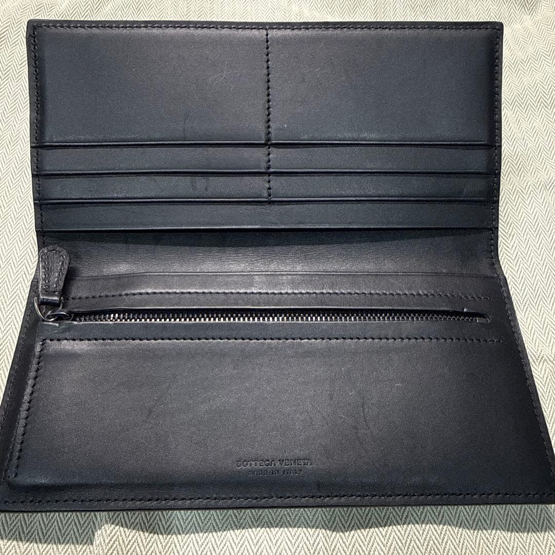 Bottega Veneta イントレチャート黒長財布