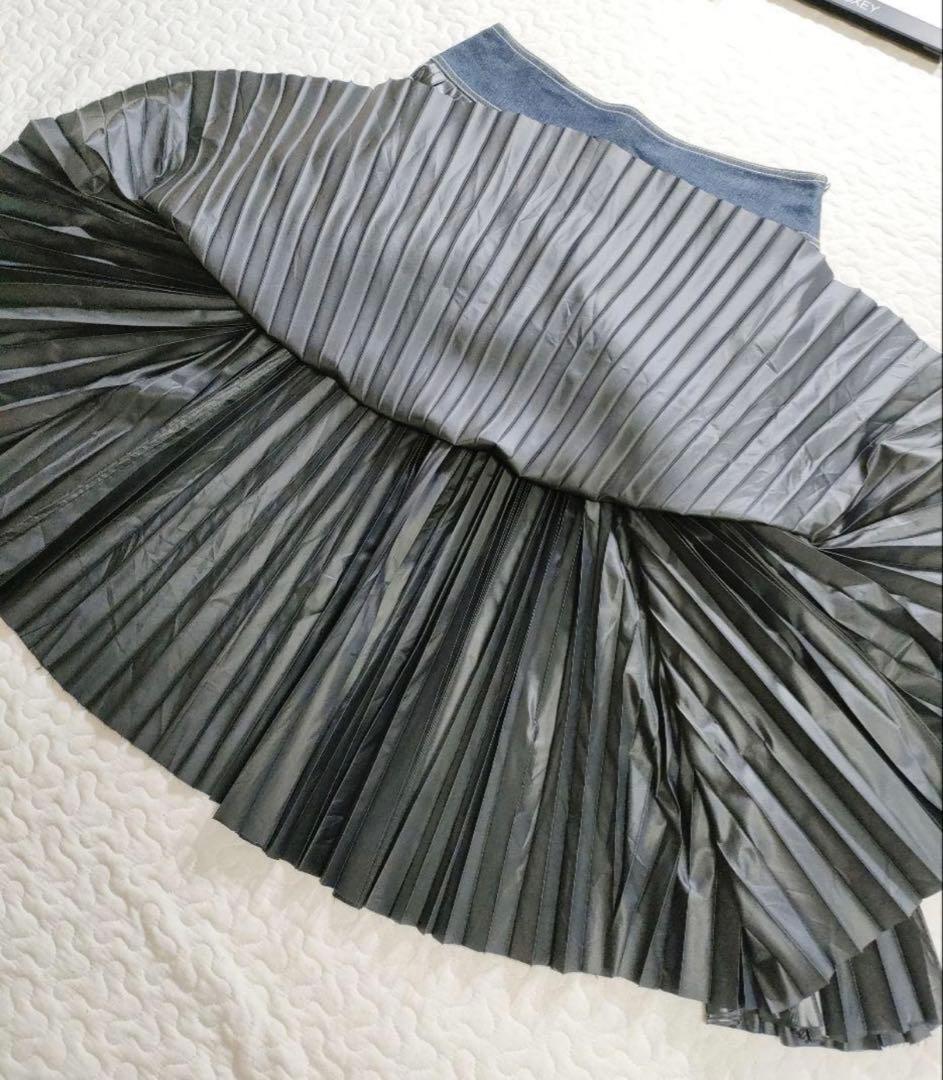 ISSEY MIYAKE　イッセイミヤケ　デニムプリーツスカート