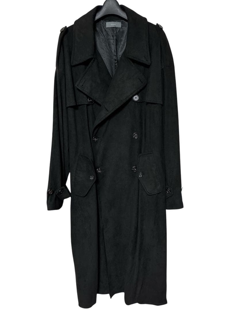CLEL ダブルテックフェード トレンチコート ブラック