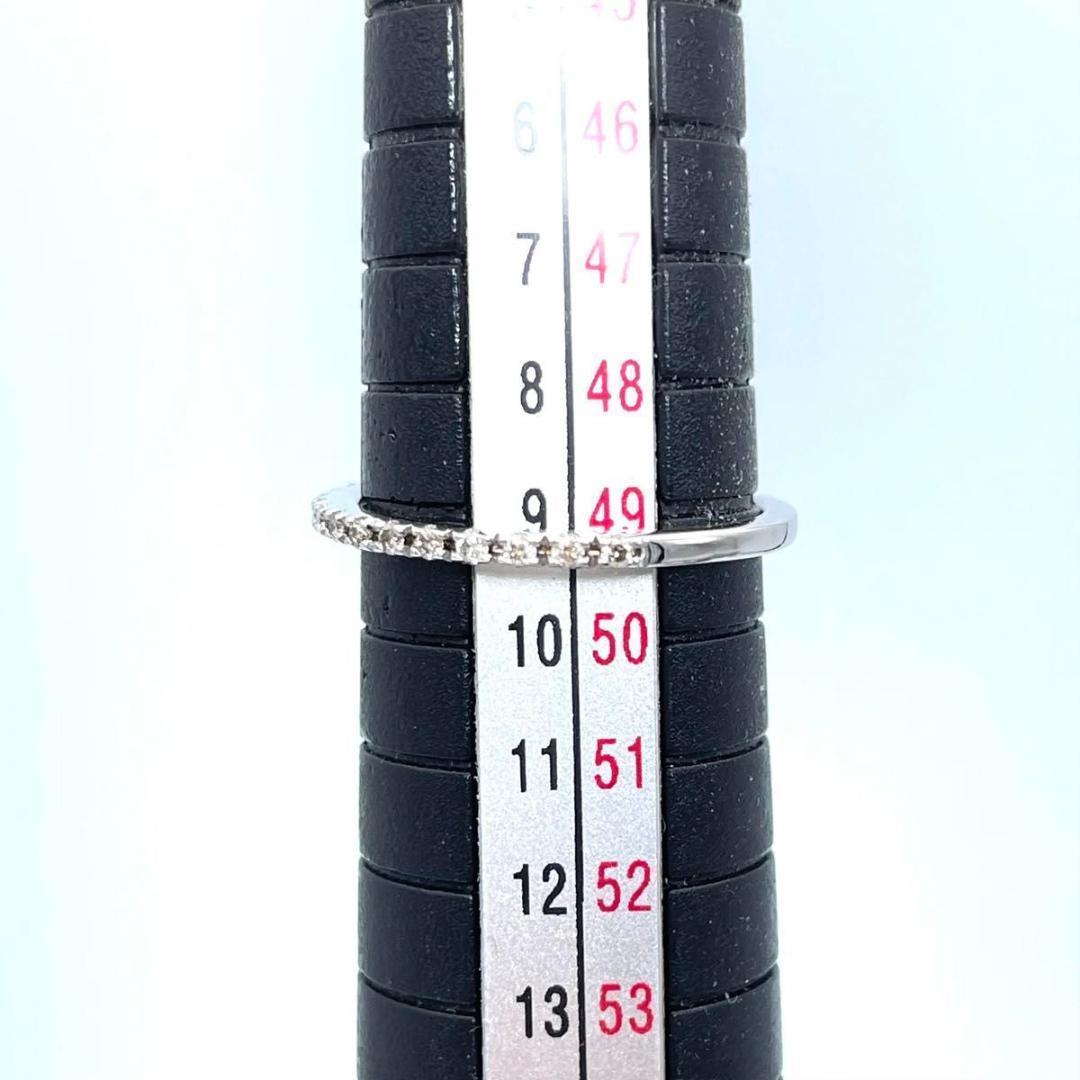 EAUD.4℃ 現行品 仕上げ済 ダイヤモンド ハーフエタニティ リング K10