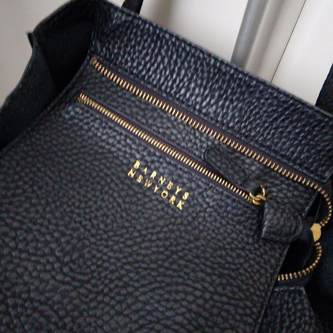 ★未使用★BARNEYS NEWYORK★バッグ★2 ウェイ★本革★ブラック★