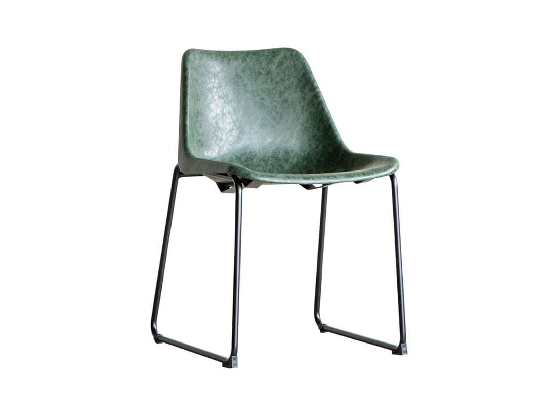 クラッシュゲート ログ ダイニング　チェア ヴィンテージ グリーン