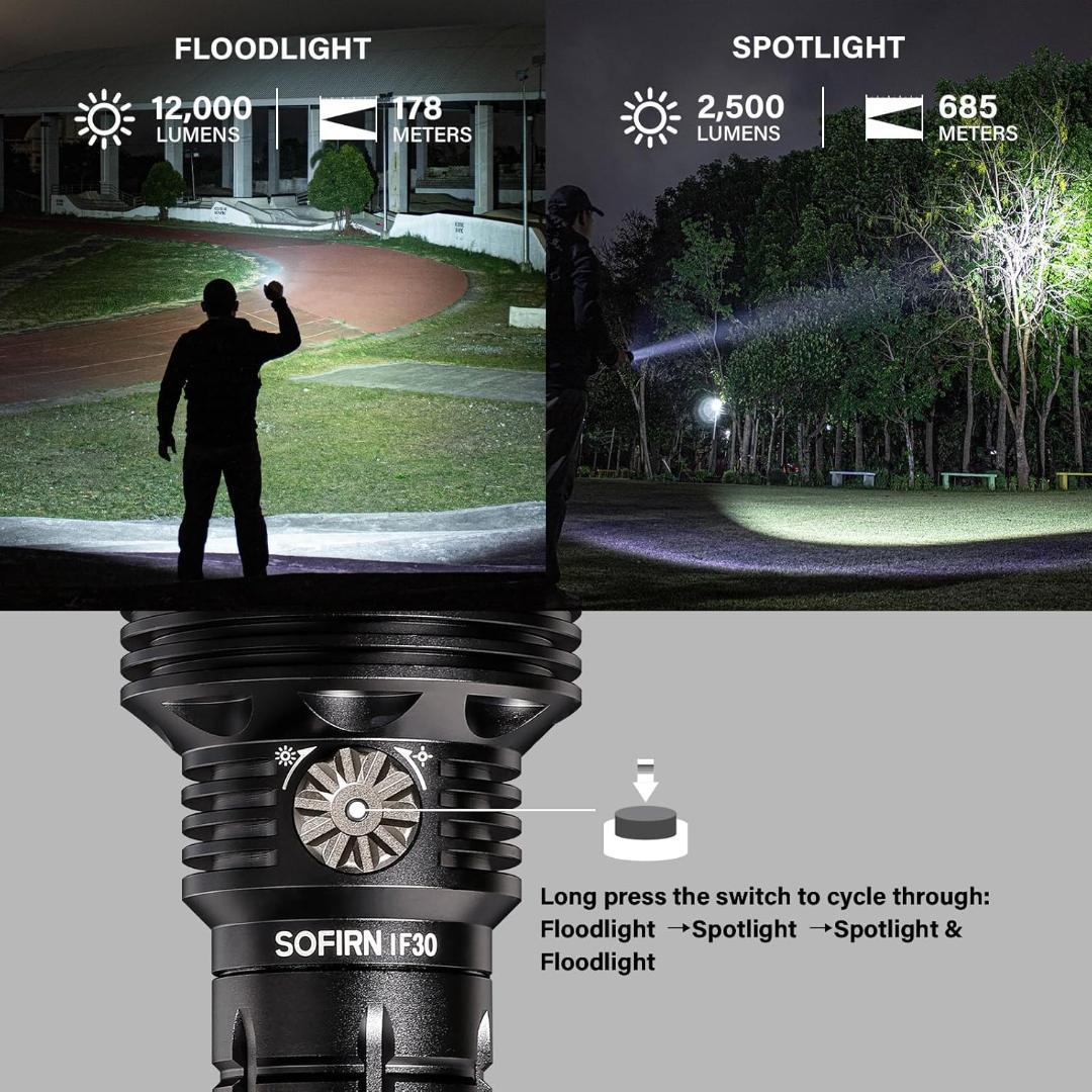 Sofirn IF30 懐中電灯 12000ルーメン