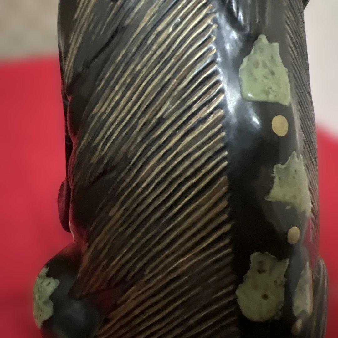 中国古美術　置物　一角獣　陶磁器